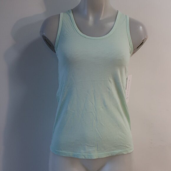 NWT Womens Athleta Mint Sorbet Scoop Neck Organic Daily Tank Top XXS - Picture 1 of 10